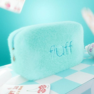 Fluff Fluffy Cosmetic Bag Small Blue