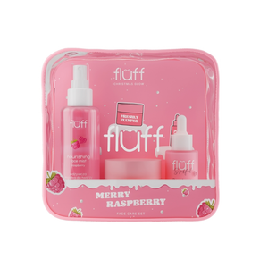 Fluff Face Care Set MERRY RASPBERRY 3pcs