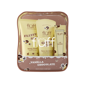 Fluff Face & Body Care Set VANILLA CHOCOLATE 3pcs